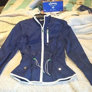 IZOD NAVY RAIN COAT JACKET